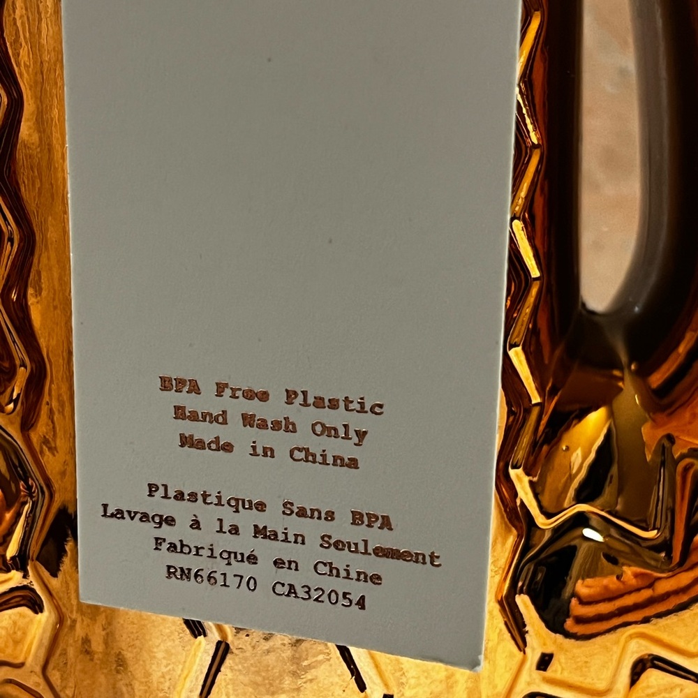 Shiny Orange/Gold Cactus Party Sipper, set of 5 - Picture 3 of 5